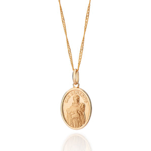 GOLD SAINT BENEDICT MEDAL PENDANT