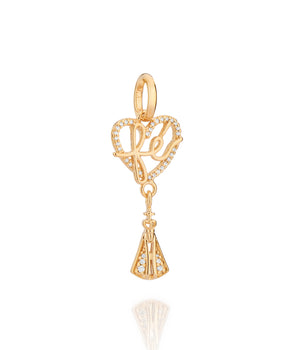 GOLD OUR LADY REVEALED HEART PENDANT
