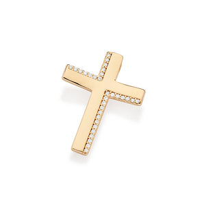 GOLD PLATED PENDANT WITH ZIRCONIA