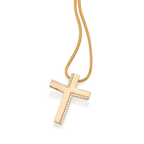 GOLD PLATED PENDANT WITH ZIRCONIA