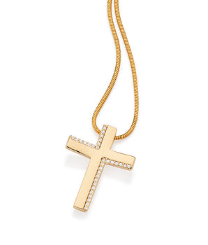 GOLD PLATED PENDANT WITH ZIRCONIA