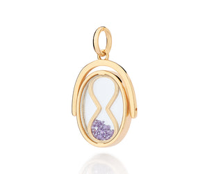 GOLD HOURGLASS PENDANT