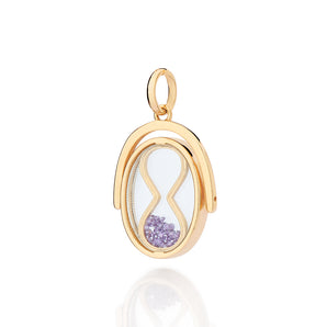 GOLD HOURGLASS PENDANT