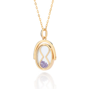 GOLD HOURGLASS PENDANT