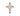 GOLD BLUE OUR LADY APARECIDA CROSS PENDANT