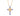 GOLD BLUE OUR LADY APARECIDA CROSS PENDANT