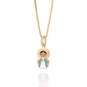 GOLD OUR LADY OF GRACE PENDANT