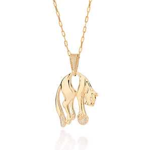 GOLD PANTHER PENDANT