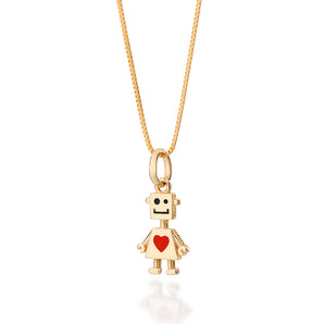 GOLD LOVEBOT PENDANT