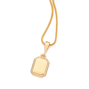 GOLD NAMEPLATE PENDANT