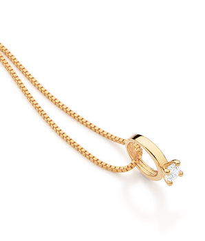 GOLD THE MINI YES PENDANT