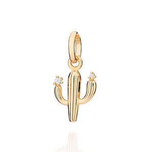 GOLD CACTUS BLOSSOM PENDANT