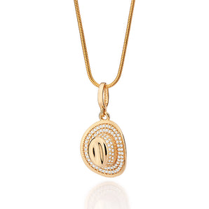 GOLD RIDER'S COWBOY HAT PENDANT