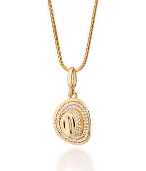 GOLD RIDER'S COWBOY HAT PENDANT
