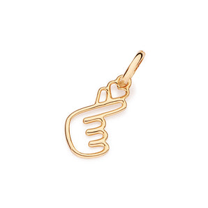 GOLD THE K HEART PENDANT