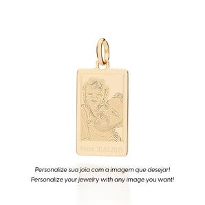 MEN’S GOLD CUSTOM POLAROID PENDANT