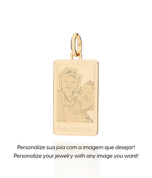 MEN’S GOLD CUSTOM POLAROID PENDANT