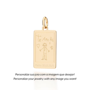 MEN’S GOLD CUSTOM POLAROID PENDANT
