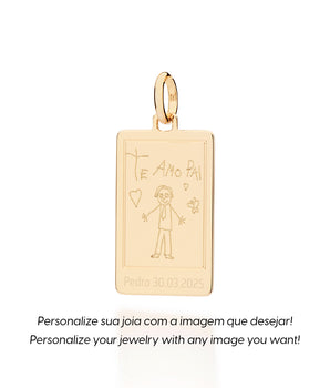 MEN’S GOLD CUSTOM POLAROID PENDANT