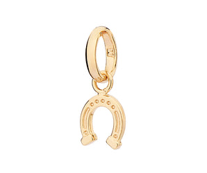 GOLD LUCKY HOOF PENDANT