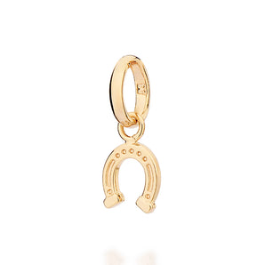 GOLD LUCKY HOOF PENDANT
