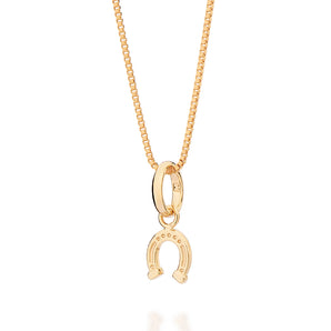 GOLD LUCKY HOOF PENDANT