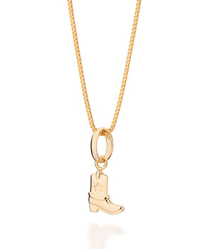 GOLD WESTERN TRAIL PENDANT