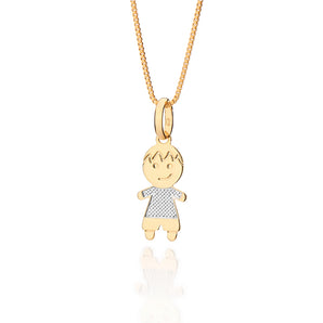 DUO TONE BOY PENDANT