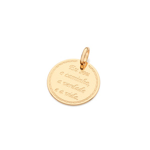 GOLD JOHN 14:6 PENDANT