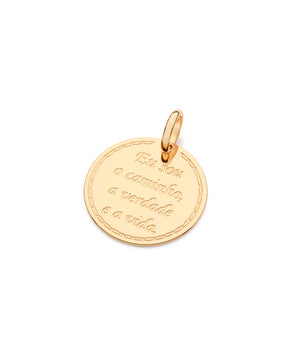 GOLD JOHN 14:6 PENDANT