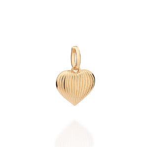 GOLD CLASSIC DOMED HEART PENDANT