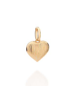 GOLD CLASSIC DOMED HEART PENDANT