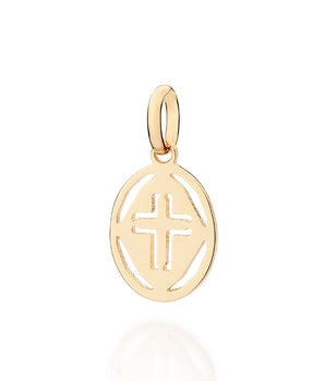 GOLD SACRED CROSS PENDANT