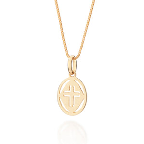 GOLD SACRED CROSS PENDANT