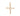 GOLD LIGHT CROSS PENDANT