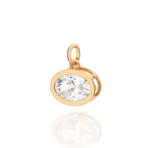 GOLD OVAL ESSENCE OF TIME PENDANT