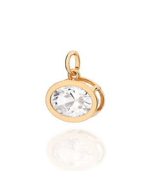 GOLD OVAL ESSENCE OF TIME PENDANT