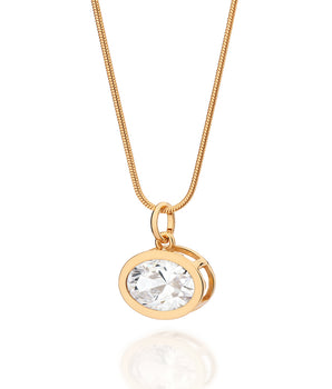 GOLD OVAL ESSENCE OF TIME PENDANT