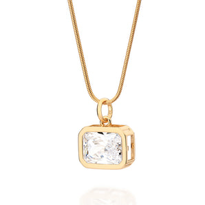 GOLD ETERNITY OCTAGON PENDANT