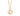 GOLD FIRST STEPS HEART PENDANT