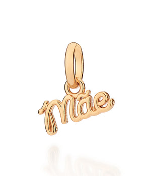 GOLD MÃE (MOM) SCRIPT PENDANT