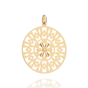 GOLD BAHIA BLOOM MANDALA PENDANT