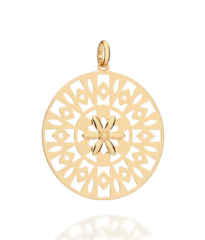 GOLD BAHIA BLOOM MANDALA PENDANT