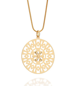 GOLD BAHIA BLOOM MANDALA PENDANT