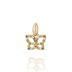 GOLD COLORS OF BRAZIL BUTTERFLY PENDANT