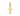 GOLD MEN'S TEXTURED CROSS PENDANT