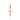GOLD MEN'S TEXTURED CROSS PENDANT