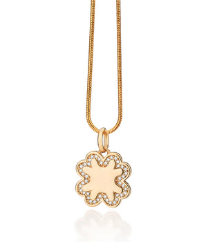 GOLD LUCKY PRAIRIE CLOVER PENDANT