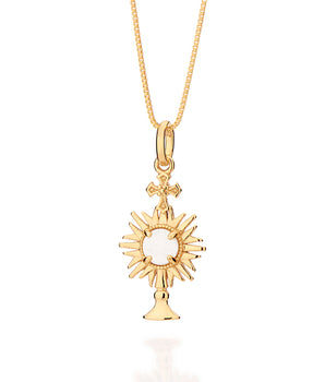GOLD HOLY SACRAMENT PENDANT