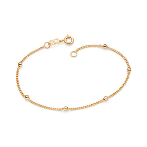 GOLD BRACELET WITH BALLS